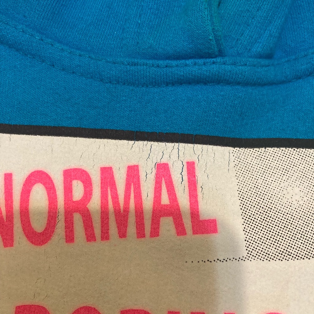 Marilyn Monroe Blue Hoodie with Graphic Print - Picture 4 of 5